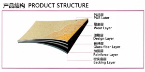 復合卷材pvc地板結構圖